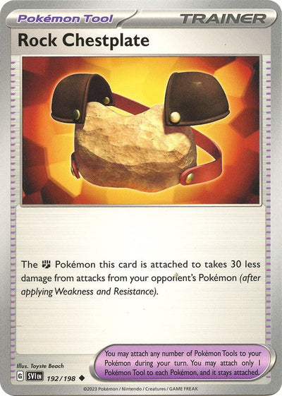 Rock Chestplate Uncommon SV01: Scarlet & Violet Base Set 192/198 NM