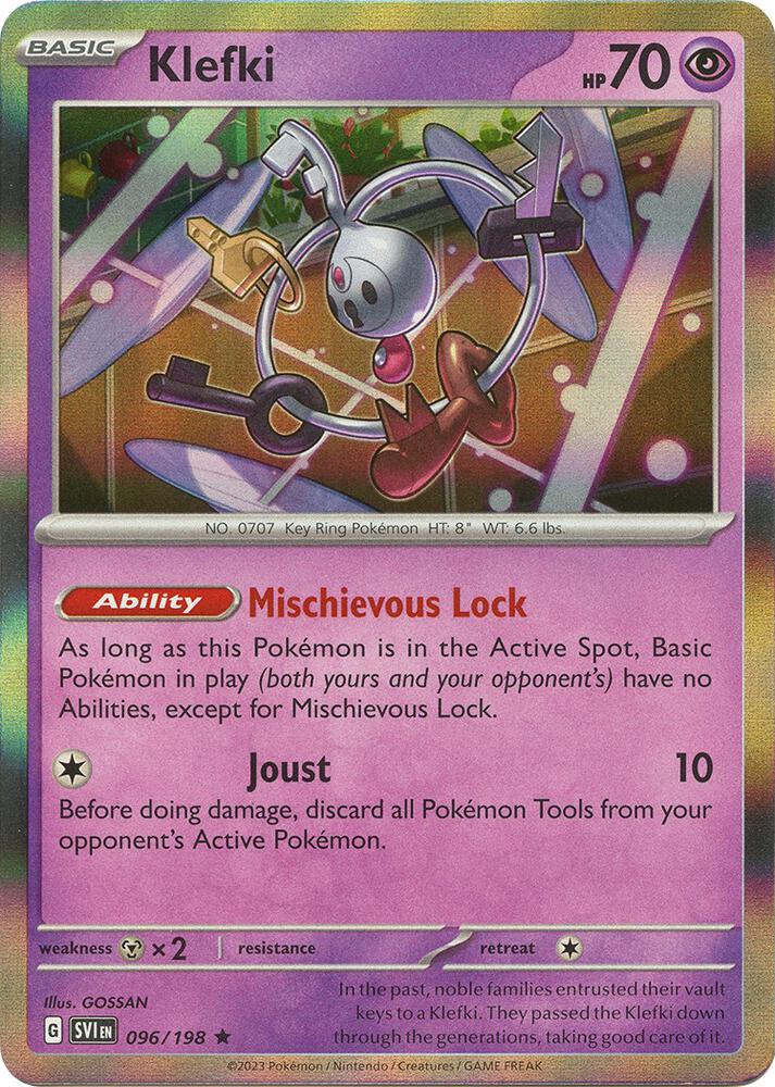 Klefki Rare SV01: Scarlet & Violet Base Set 096/198 NM