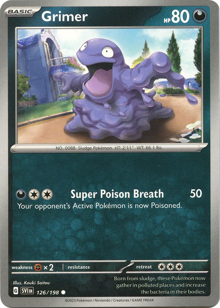 Grimer Common SV01: Scarlet & Violet Base Set 126/198 NM