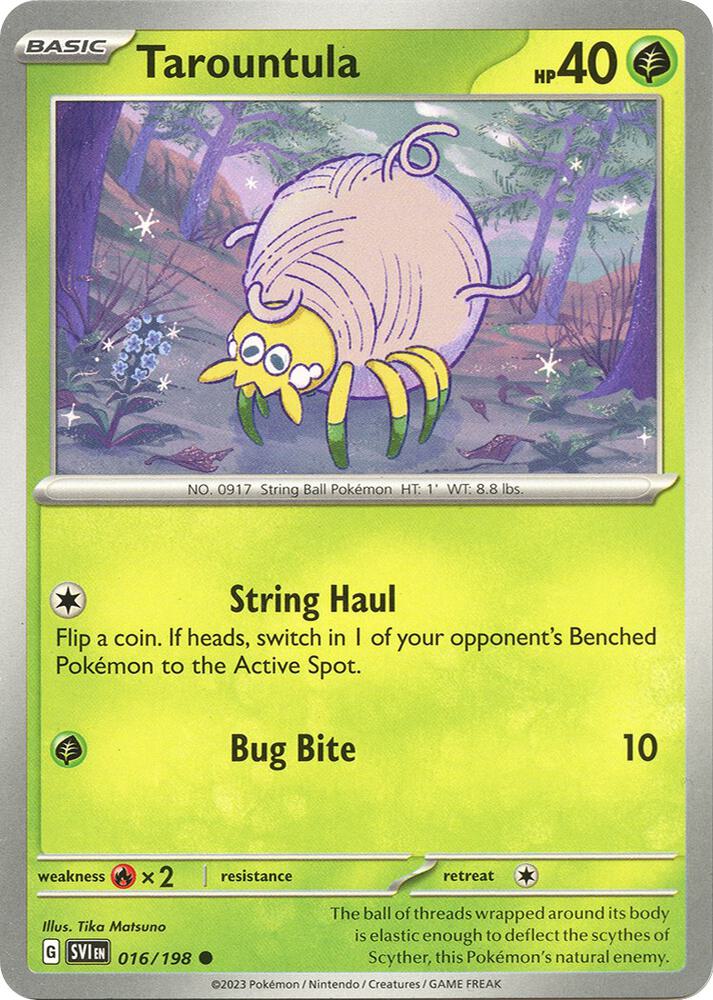 Tarountula - 016/198 Common SV01: Scarlet & Violet Base Set 016/198 NM