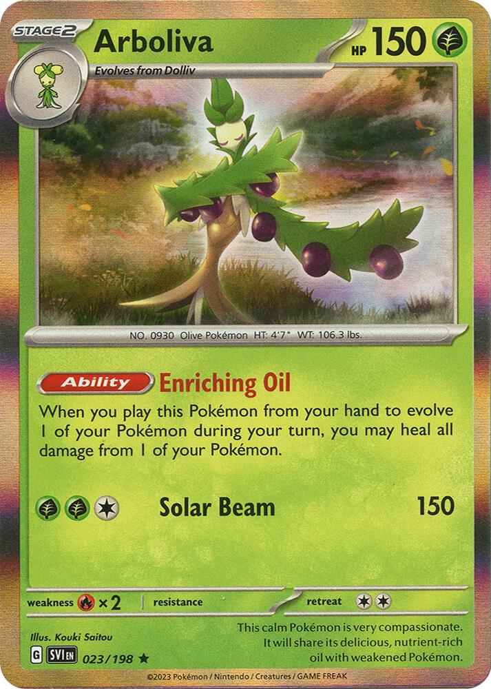 Arboliva Rare SV01: Scarlet & Violet Base Set 023/198 NM