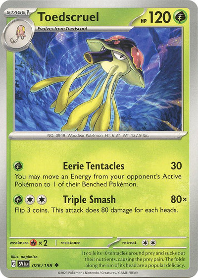 Toedscruel Uncommon SV01: Scarlet & Violet Base Set 026/198 NM