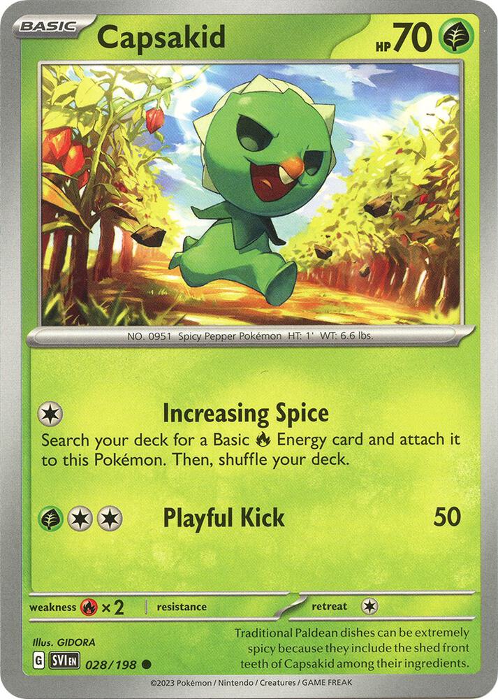 Capsakid - 028/198 Common SV01: Scarlet & Violet Base Set 028/198 NM
