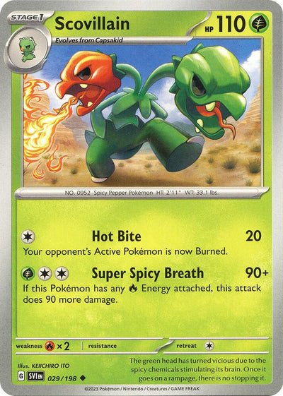 Scovillain - 029/198 Uncommon SV01: Scarlet & Violet Base Set 029/198 NM
