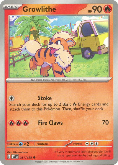 Growlithe - 031/198 Common SV01: Scarlet & Violet Base Set 031/198 NM