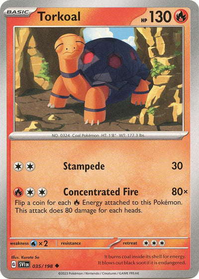 Torkoal Uncommon SV01: Scarlet & Violet Base Set 035/198 NM