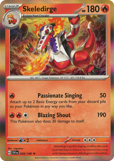 Skeledirge Rare SV01: Scarlet & Violet Base Set 038/198 NM