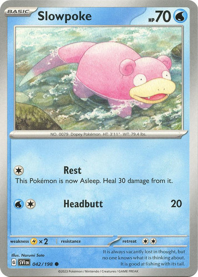 Slowpoke - 042/198 Common SV01: Scarlet & Violet Base Set 042/198 NM