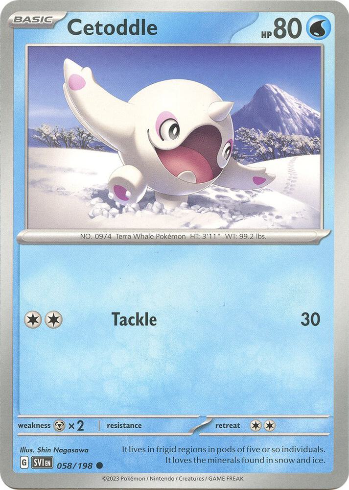 Cetoddle - 058/198 Common SV01: Scarlet & Violet Base Set 058/198 NM
