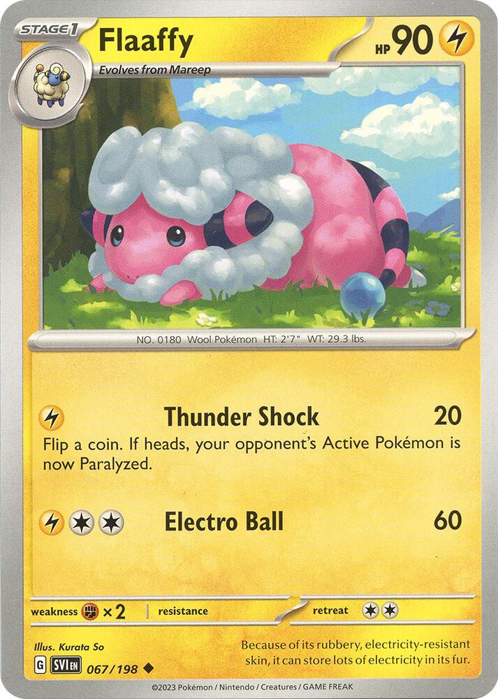 Flaaffy Uncommon SV01: Scarlet & Violet Base Set 067/198 NM