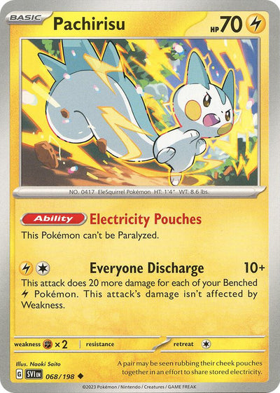 Pachirisu - 068/198 Uncommon SV01: Scarlet & Violet Base Set 068/198 NM