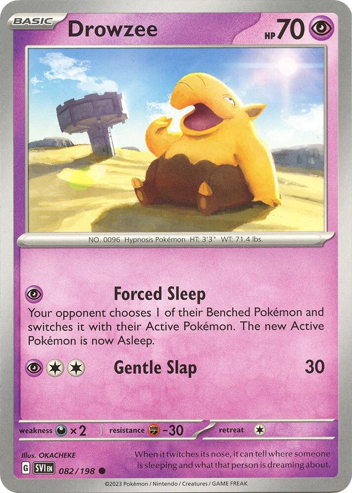 Drowzee - 082/198 Common SV01: Scarlet & Violet Base Set 082/198 NM