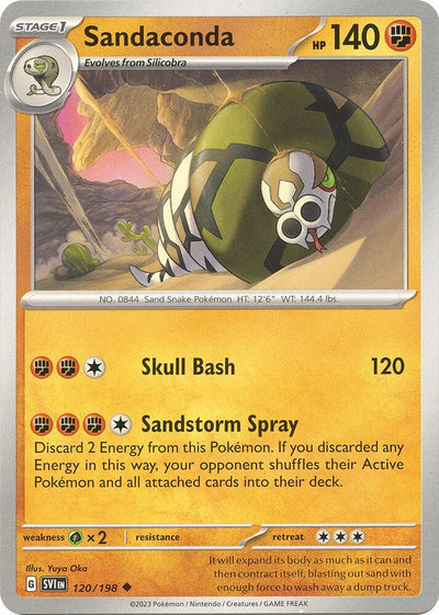 Sandaconda Uncommon SV01: Scarlet & Violet Base Set 120/198 NM