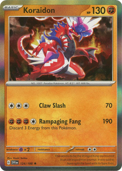 Koraidon Rare SV01: Scarlet & Violet Base Set 124/198 NM