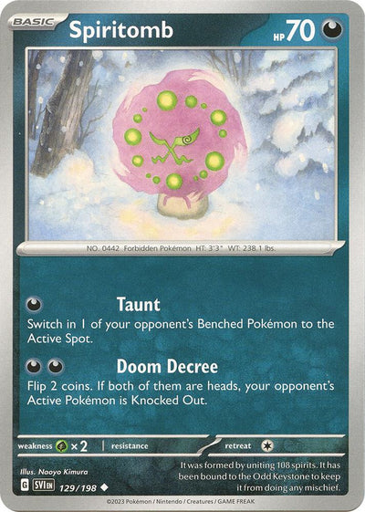 Spiritomb Uncommon SV01: Scarlet & Violet Base Set 129/198 NM