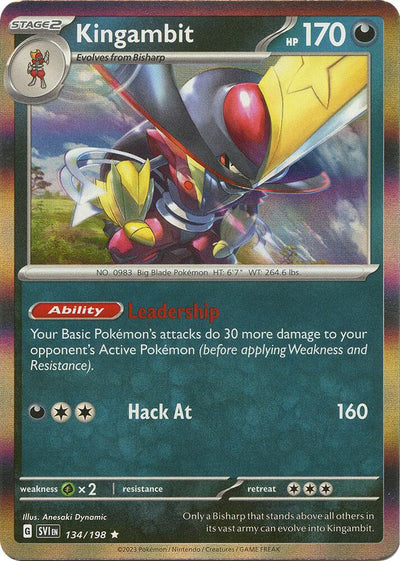 Kingambit - 134/198 Rare SV01: Scarlet & Violet Base Set 134/198 NM