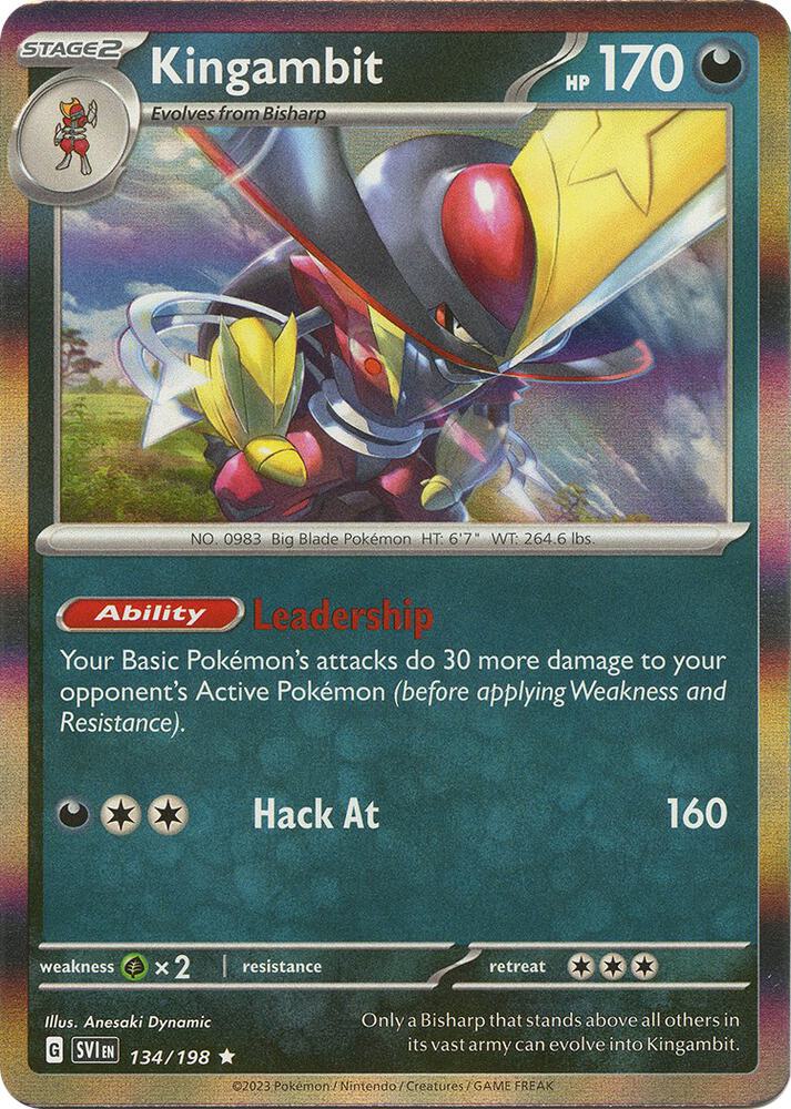 Kingambit - 134/198 Rare SV01: Scarlet & Violet Base Set 134/198 NM