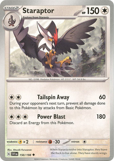 Staraptor Uncommon SV01: Scarlet & Violet Base Set 150/198 NM