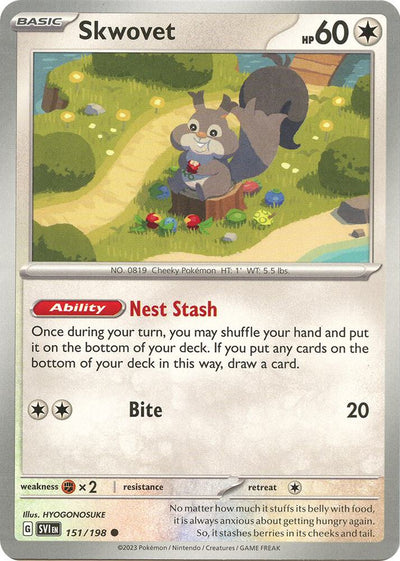 Skwovet - 151/198 Common SV01: Scarlet & Violet Base Set 151/198 NM