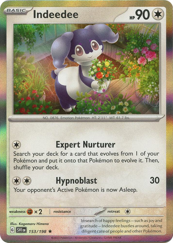 Indeedee Rare SV01: Scarlet & Violet Base Set 153/198 NM