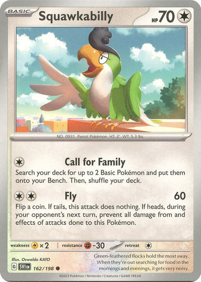 Squawkabilly Common SV01: Scarlet & Violet Base Set 162/198 NM