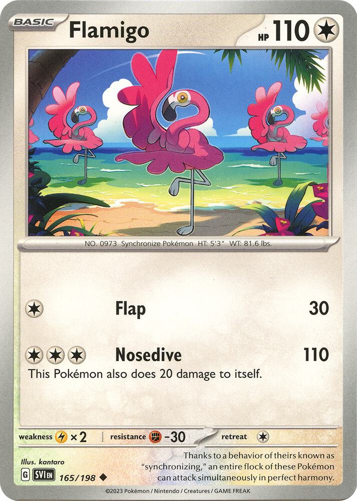 Flamigo Uncommon SV01: Scarlet & Violet Base Set 165/198 NM