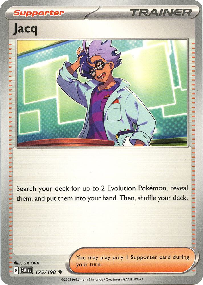 Jacq - 175/198 Uncommon SV01: Scarlet & Violet Base Set 175/198 NM