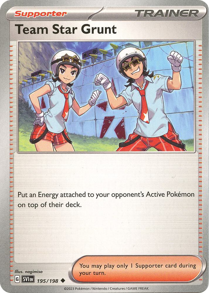 Team Star Grunt - 195/198 Uncommon SV01: Scarlet & Violet Base Set 195/198 NM