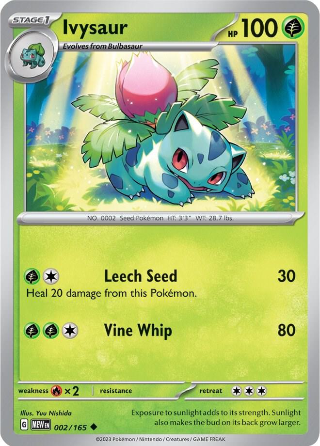 Ivysaur - 002/165 Uncommon SV: Scarlet & Violet 151 002/165 NM