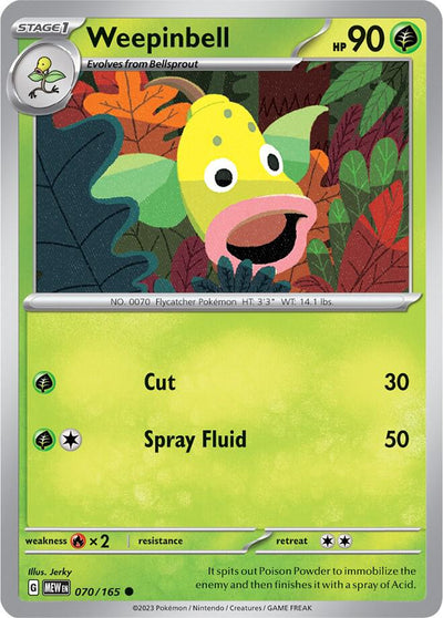 Weepinbell Common SV: Scarlet & Violet 151 070/165 NM