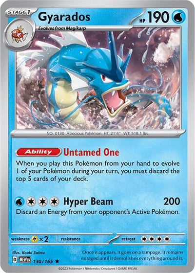 Gyarados Rare SV: Scarlet & Violet 151 130/165 NM
