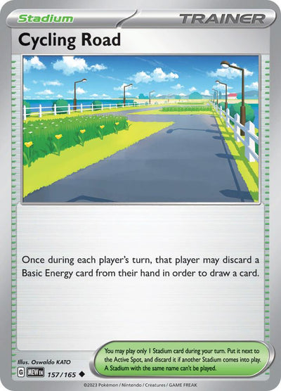 Cycling Road Uncommon SV: Scarlet & Violet 151 157/165 NM