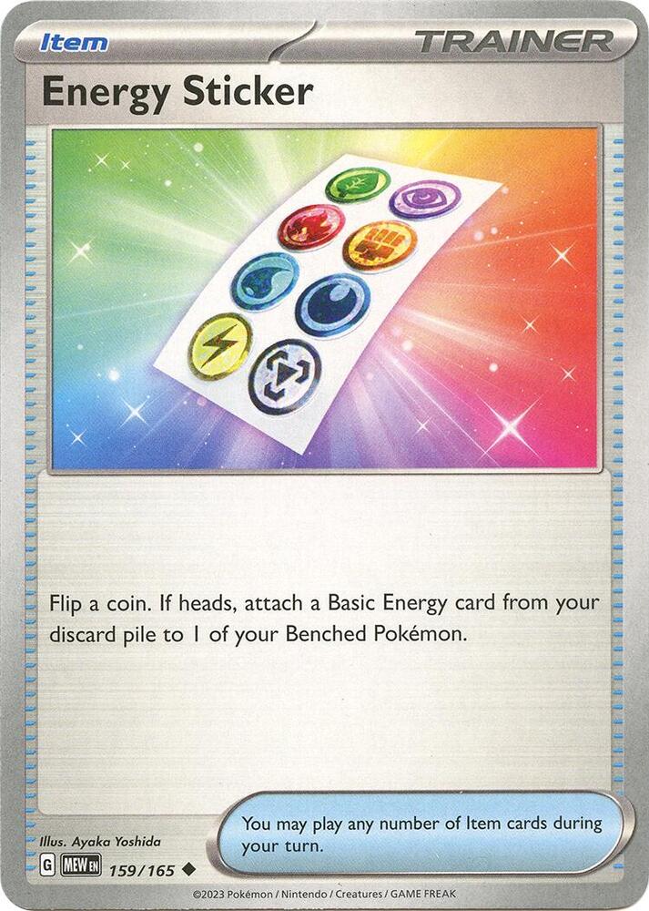 Energy Sticker Uncommon SV: Scarlet & Violet 151 159/165 NM