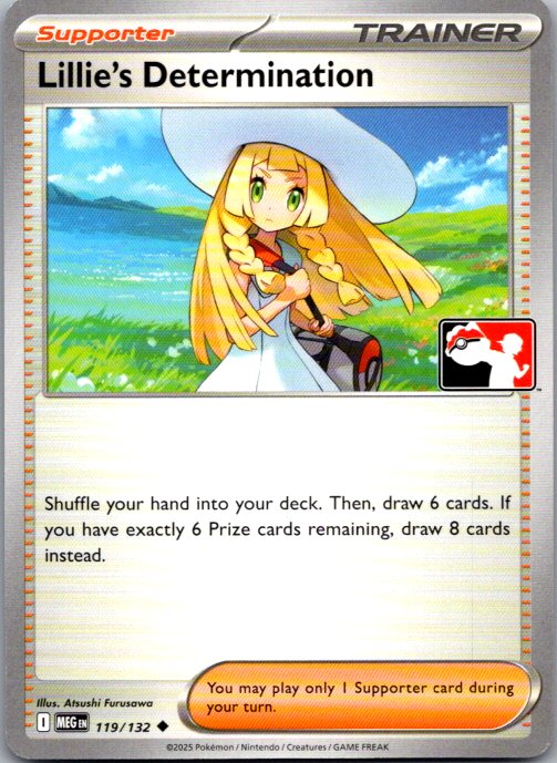 Lillie's Determination Uncommon Prize Pack Series Cards 119/132 NM