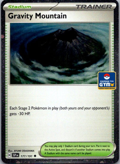 Holo Gym Stamp Gravity Mountain 177/191 NM
