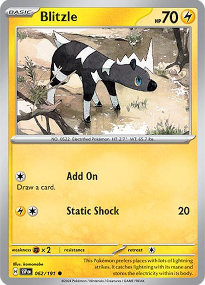 Blitzle Common SV08: Surging Sparks 062/191 NM