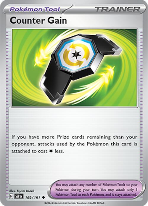 Counter Gain Uncommon SV08: Surging Sparks 169/191 NM