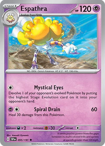 Espathra Uncommon SV08: Surging Sparks 095/191 NM