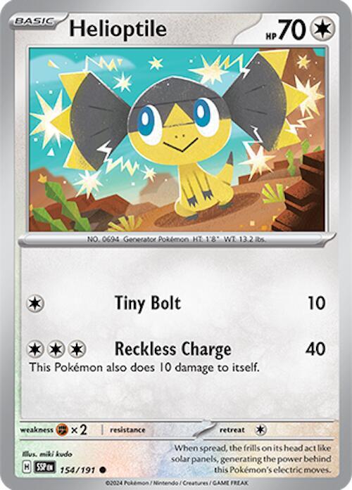 Helioptile Common SV08: Surging Sparks 154/191 NM