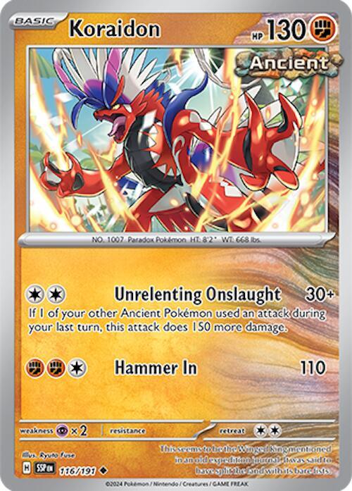 Koraidon Uncommon SV08: Surging Sparks 116/191 NM
