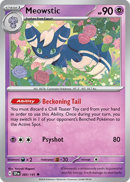 Meowstic Uncommon SV08: Surging Sparks 085/191 NM