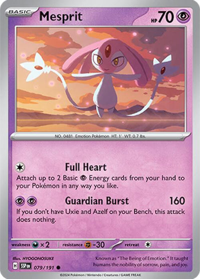 Mesprit - 079/191 Common SV08: Surging Sparks 079/191 NM
