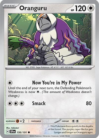 Oranguru Common SV08: Surging Sparks 156/191 NM