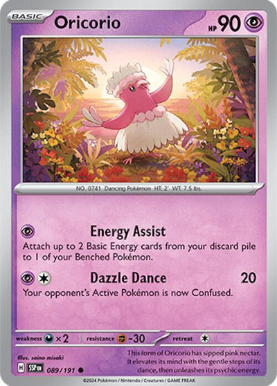 Oricorio - 089/191 Common SV08: Surging Sparks 089/191 NM