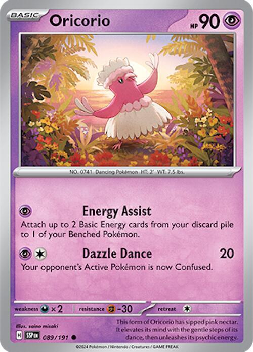 Oricorio - 089/191 Common SV08: Surging Sparks 089/191 NM