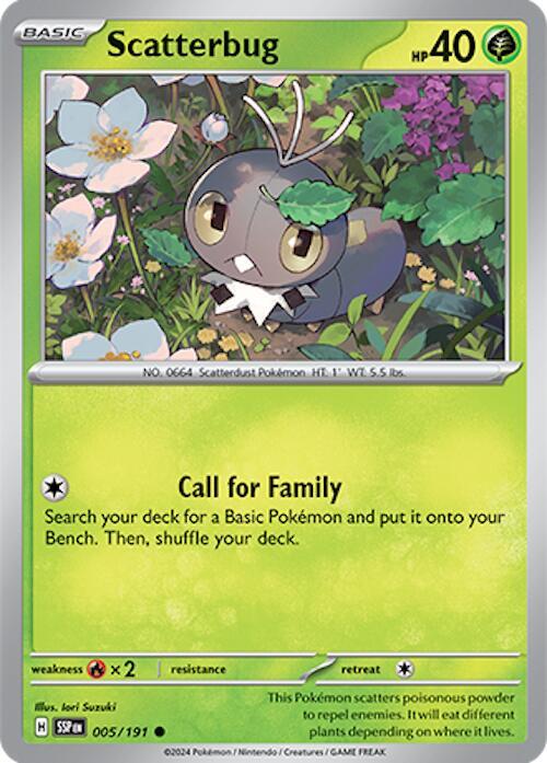 Scatterbug Common SV08: Surging Sparks 005/191 NM