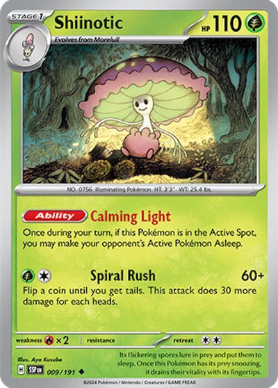 Shiinotic - 009/191 Uncommon SV08: Surging Sparks 009/191 NM