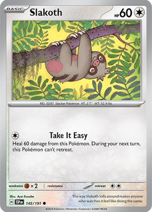 Slakoth - 145/191 Common SV08: Surging Sparks 145/191 NM