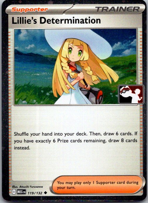 Lillie's Determination Uncommon Prize Pack Series Cards 119/132 NM