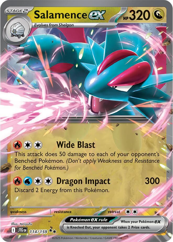 Salamence ex - Double Rare SV09: Journey Together 114/159 NM